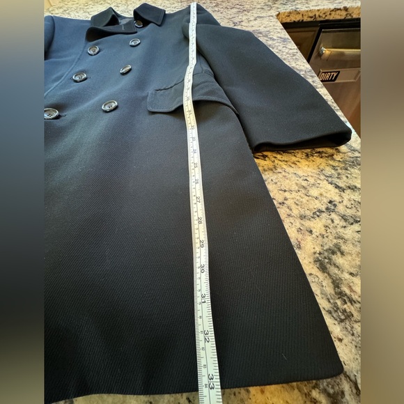 Vintage 60s CECIL GEE of London Men's Mod Coat Pure New Wool 1960s Mens Peacoat - Picture 7 of 11